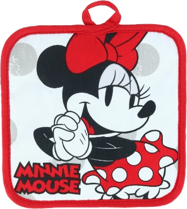 Picture of Disney 3pc Kitchen Towel Set Cute Chef Minnie Red