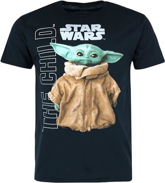 Picture of Star Wars The Mandalorian The Child Character Black T-Shirt Medium