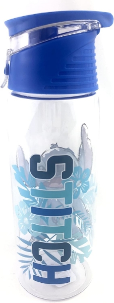 Picture of Disney Lilo and Stitch Flip Top Water Bottle Loop Attachment Handle 24 Ounce
