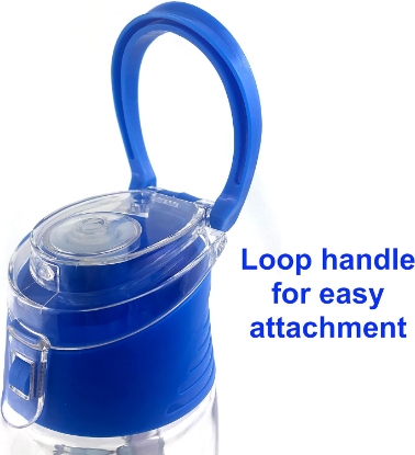 Picture of Disney Lilo and Stitch Flip Top Water Bottle Loop Attachment Handle 24 Ounce