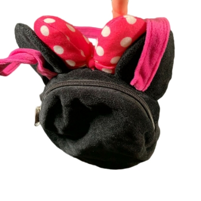 Picture of Disney Minnie Mouse Head Plush Purse Girls Handbag Shoulder Bag Pink