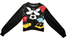 Picture of Disney Mickey and Minnie Kisses Juniors Long Sleeve Crop Top Medium