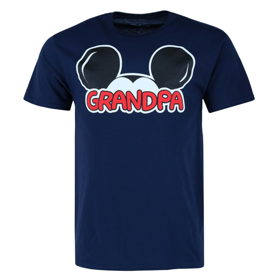 Picture of Disney Mickey Mouse Grandpa Family T-Shirt 3XL Blue
