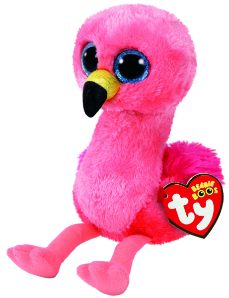 Picture of Ty Beanie Boos Gilda Pink Flamingo Plush Small