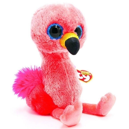 Picture of Ty Beanie Boos Gilda Pink Flamingo Plush Small