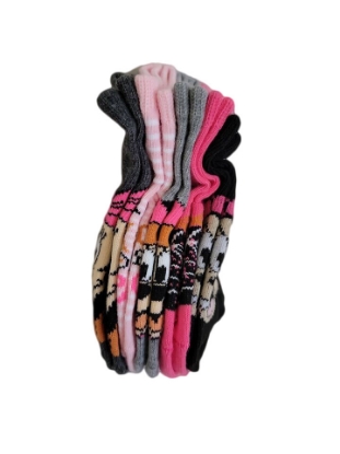 Picture of Disney Minnie Mouse 5 Pack Kids Quarter Socks Bulk Pak 5