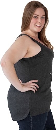 Picture of Disney Mickey Mouse Womens Plus Size Sleeveless Tank Top Charcoal 2XL