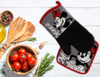 Picture of Disney Minnie Mouse Oven Mitt and Pot Holder Over Sized Gray Red Black