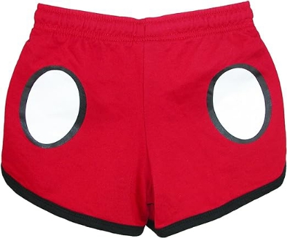 Picture of Disney Junior Mickey Peeking Shorts Red Size Xs
