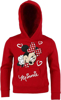 Picture of Disney Girl's Minnie Mouse Hearts Hoodie Sweatshirt Small Red