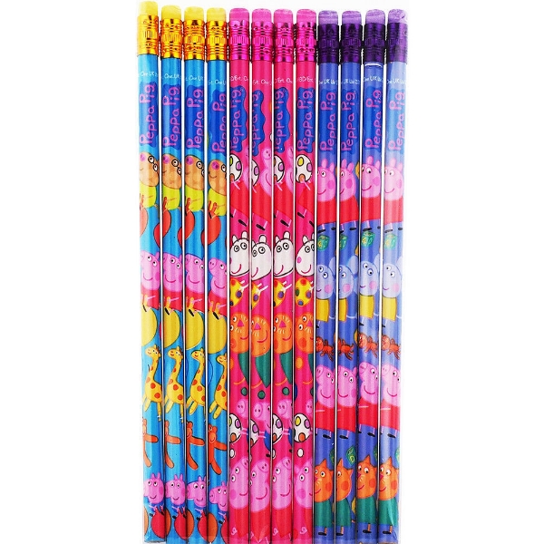 Picture of Peppa Pig Character Authentic Licensed 12 Wood Pencils Pack