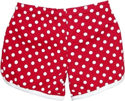 Picture of Disney Youth Girls Minnie Mouse Peeking Short Red Polka Dot Size XS