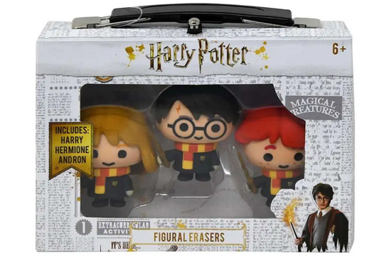 Picture of Harry Potter Harry Ron Hermione Set of 3 Novelty Erasers for Children Gift Idea Goodies Collection