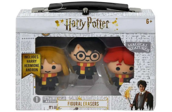 Picture of Harry Potter Harry Ron Hermione Set of 3 Novelty Erasers for Children Gift Idea Goodies Collection