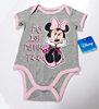 Picture of Disney Infant Onesie My First Minnie Pink Gray 12M