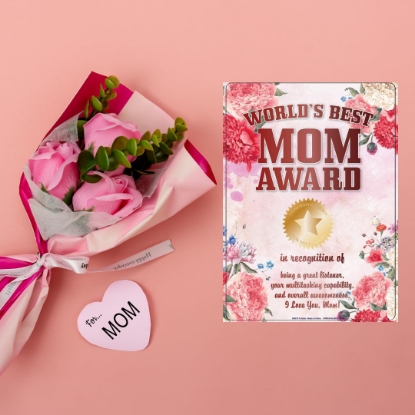 Picture of Worlds Best Mom Metal Sign Board