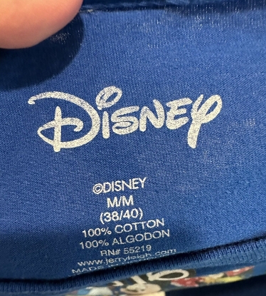 Picture of Disney 2023 Adult Mickey and Friends Unisex Tee Blue Medium