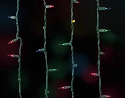 Picture of Home Accents Holiday 20 ft. 100-Lights String-to-String Incandescent Lights Mini Bulb Multi Color