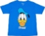 Picture of Disney Donald Duck Character Face Signature Youth T-Shirt Blue Extra Large 18-20