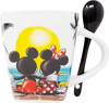 Picture of Disney Mickey Minnie Sunset Gazers Mug Multi with spoon