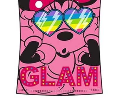 Picture of Disney Minnie Mouse Miss Glam Youth Girls Fashion Top Shocking Pink XS