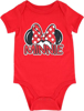 Picture of Disney Minnie Mouse Short Sleeved Onesie Suit for Baby Girl Red 24M