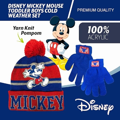 Picture of Disney Mickey Mouse Kid’s Winter Hat And Gloves Set