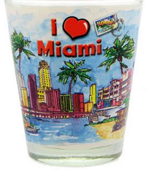Picture of Souvenirs Shot Glass I Love Miami