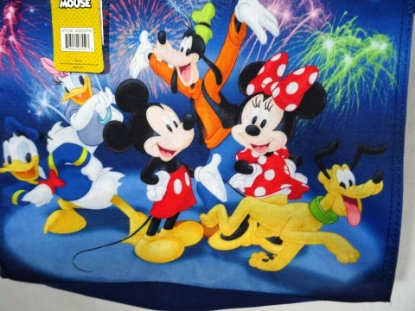 Picture of Disney Mickey and Friends Blue Zippered Shoulder Tote Reusable Bag