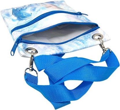 Picture of Disney Frozen II Elsa Passport Bag Crossbody Tote 7 3/4 Inch