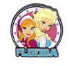 Picture of Disney Anna & Elsa Rubber Key Ring Florida Namedrop