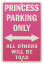 Picture of Princess Parking only Tin Sign Made By Kalan