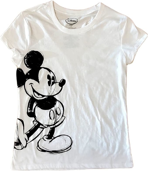 Picture of Disney Women Fashion T Shirt Bold Mickey White Medium