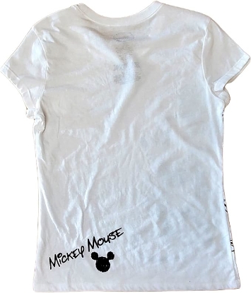 Picture of Disney Women Fashion T Shirt Bold Mickey White Medium
