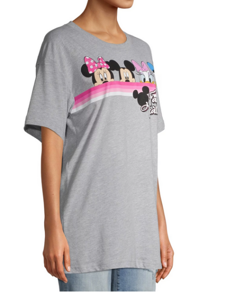Picture of Disney Adult Women's Tee Family Vacation Pals Gray Medium
