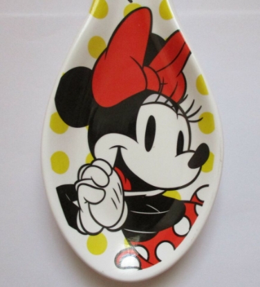 Picture of Disney Minnie Mouse Yellow Polka Dot Spoon Rest