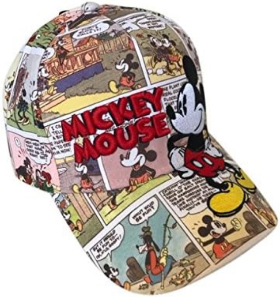 Picture of Disney Mickey Mouse Comic Book Print Snapback Baseball Hat
