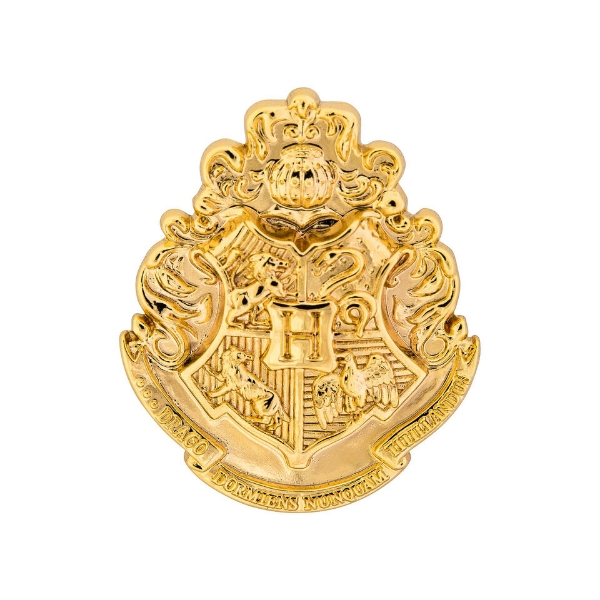 Picture of Harry Potter Hogwarts Golden Crest Pewter Lapel Pin