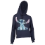 Picture of Disney Lilo & Stitch Just Chillin' Juniors Crop Hoodie X-Large