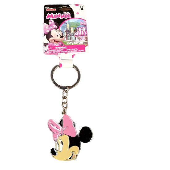Picture of Disney Minnie Mouse Head Junior Metal Keychains Pink