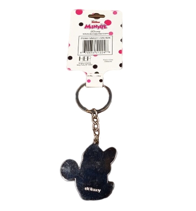 Picture of Disney Minnie Mouse Head Junior Metal Keychains Pink