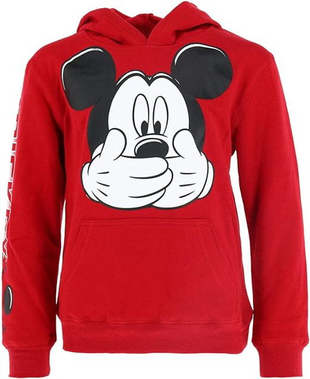 Picture of Disney Kids Mickey Mouse Big Smile Fleece Red Hoodie