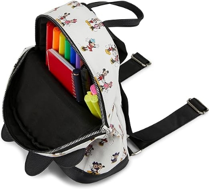 Picture of Disney Minnie Patent Bow 10 Inch Deluxe Backpack with 1 Front Pocket