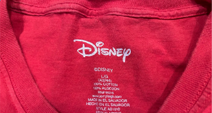 Picture of Disney Mickey Mouse Dad Family T-Shirt Red X-Large
