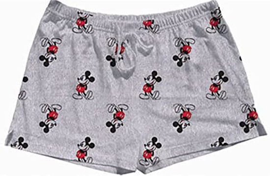 Picture of Disney Mickey Mouse Kickback Pajama Shorts Large Grey