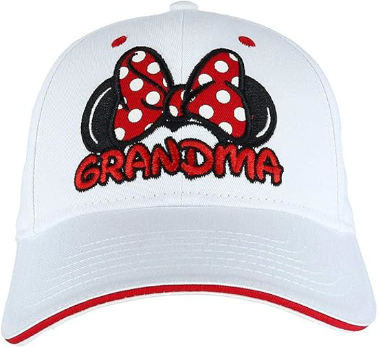 Picture of Disney Women's Minnie Mouse Grandma Fan Baseball Cap White