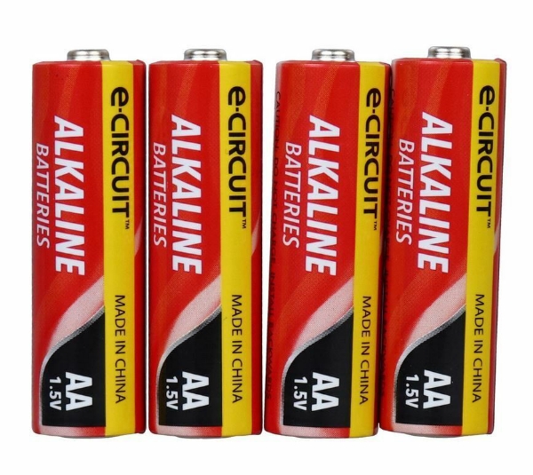 Picture of E·circuit AA 1.5v Alkaline for High Drain Devices 4 PC Batteries
