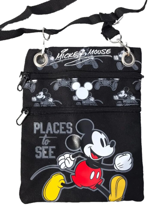 Picture of Disney Mickey Mouse Places to See Passport Crossbody Bag