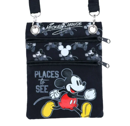 Picture of Disney Mickey Mouse Places to See Passport Crossbody Bag