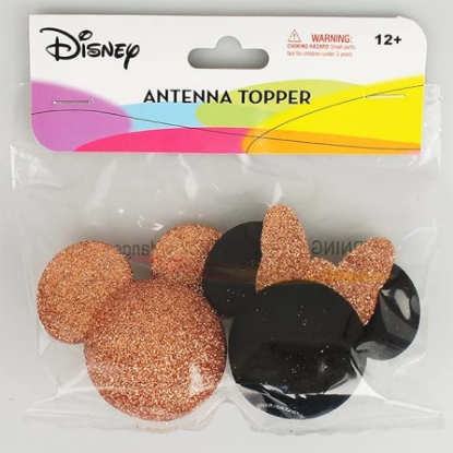 Picture of Disney Rose Gold Mickey and Rose Gold Minnie Antenna Topper